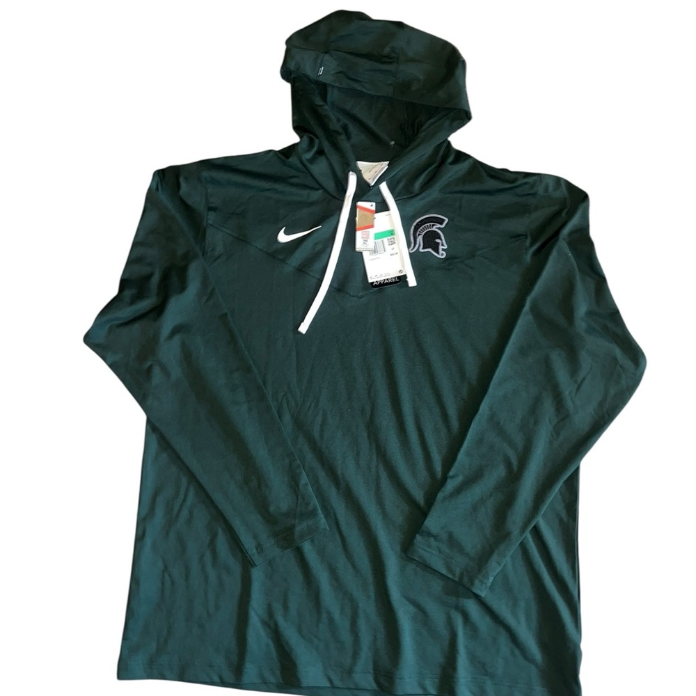 NIKE MICHIGAN STATE SPARTANS DRI-FIT HOODIE MSU Men’s Size XL